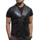 Mens Leather Waistcoat