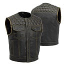 Biker Leather Vest