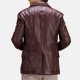 Radaron Quilted Maroon Leather Blazer