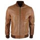 Genuine Leather Casual Varsity Bomber Jacket