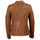 Leather Womens Leather Jacket with Side Stretch Fitting