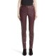 Leather Straight Leg Trouser In Brown
