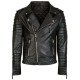 Biker Style Cowhide Fashion Leather Jacket