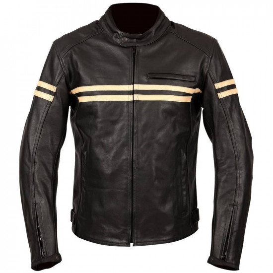 Classic Look Leather Motorcycle Jacket