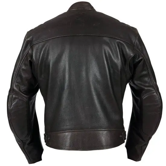 Modi Motorcycle Brown Leather Jacket