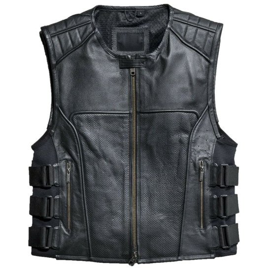 Motorcycle Swat Leather Vest