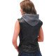 Women's Club Vest With Removable Hood