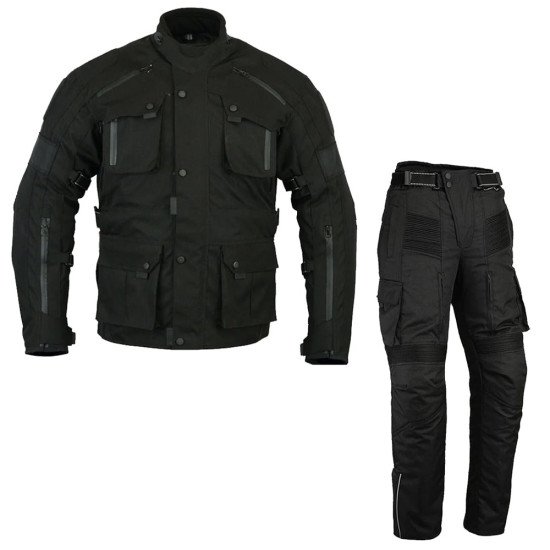 2pc Suit Waterproof Motorcycle Suit Cargo Trousers