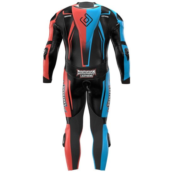 Motorcycle Cow/Kangaroo Leather Racing Suit - CE Certified