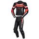 Cowhide Leather Suit Black Red White