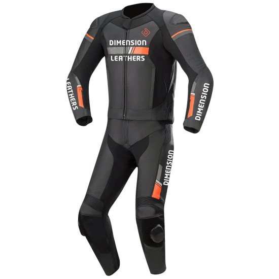 GP Force Chaser Leather Motorcycle Suit Two Piece