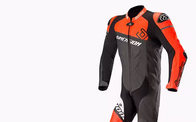 Custom motorcycle racing gear for track and street riding