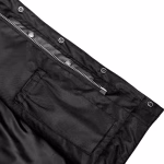 Mens Motorcycle Leather Vest with Collar - Image 10