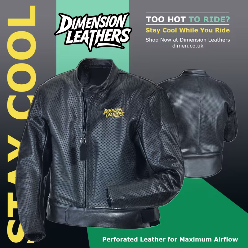 Perforated Motorcycle Leather Jacket