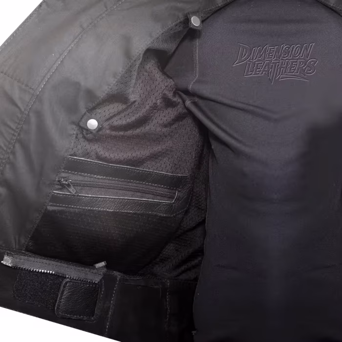 Men’s Perforated Motorcycle Leather Jacket Ventilated Racing Style - Image 5